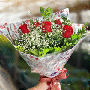 Buquê de 6 Rosas