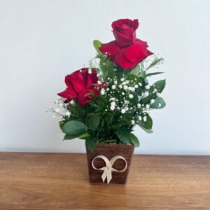Arranjo c/ 2 Rosas